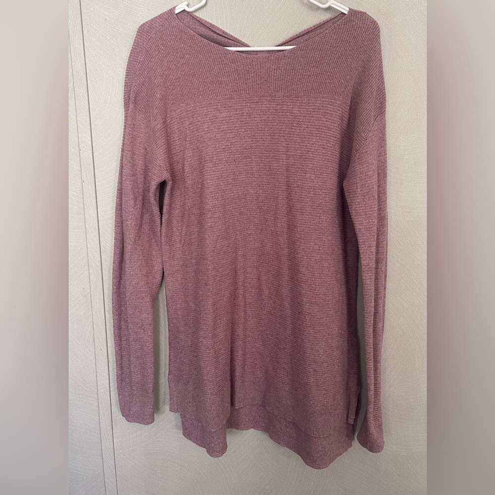 Elle Pink Long Sleeve Knit Top